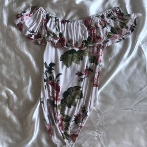 Floral body suit